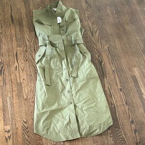 Ted Baker Khaki Long Sleeve Dress